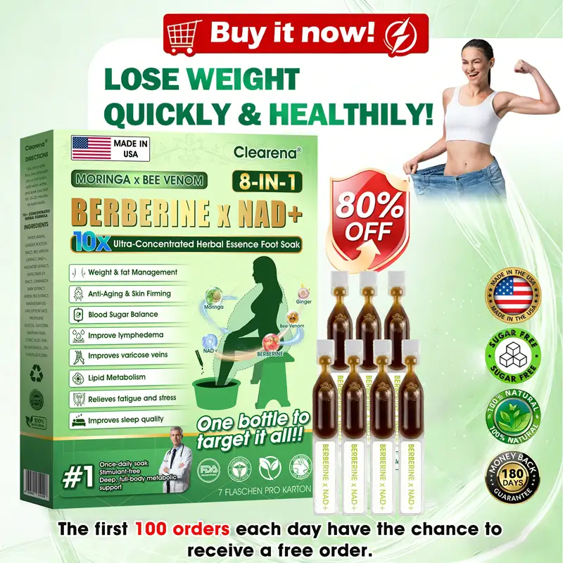 ๐๐๐๐ข๐๐ข๐๐ฅ US ๐๐ญ๐จ๐ซ๐ | ๐๐ฅ๐๐๐ซ๐๐ง๐ยฎ Moringa ยท Bee Venom ยท Berberine ร NAD+ Eight-in-one 10ร Ultra-Concentrated Herbal Essence Foot Soak โ ๐๐ง๐๐ ๐๐๐ข๐ฅ๐ฒ, ๐๐ข๐ฌ๐ข๐๐ฅ๐ ๐๐๐ฌ๐ฎ๐ฅ๐ญ๐ฌ ๐ข๐ง ๐ ๐๐๐ฒ๐ฌ