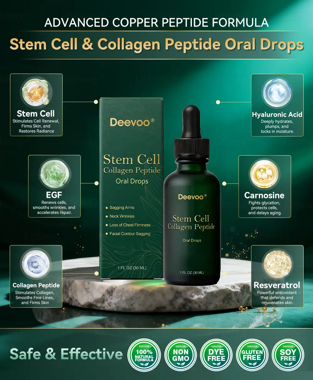 𝗗𝗲𝗲𝘃𝗼𝗼® 𝑺𝑡𝑒𝑚 𝑪𝑒𝑙𝑙 & 𝑪𝑜𝑙𝑙𝑎𝑔𝑒𝑛 𝑷𝑒𝑝𝑡𝑖𝑑𝑒 𝑶𝑟𝑎𝑙 𝑫𝑟𝑜𝑝𝑠 (𝑳𝑖𝑓𝑡 & 𝑭𝑖𝑟𝑚 𝑺𝑎𝑔𝑔𝑖𝑛𝑔 𝑺𝑘𝑖𝑛 & 𝑹𝑒𝑑𝑢𝑐𝑒 𝑾𝑟𝑖𝑛𝑘𝑙𝑒 𝑭𝑜𝑟𝑚𝑎𝑡𝑖𝑜𝑛) 💎 - Image 10