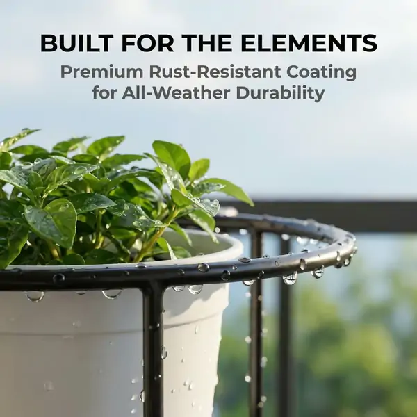 Hanging Flower Pots for Home Kitchens are Commonly Used On Balconies with Iron Hollow Hanging Leaves to Decorate The Stable Garden Green Well Hanging Flower Baskets (Champagne) - Image 8