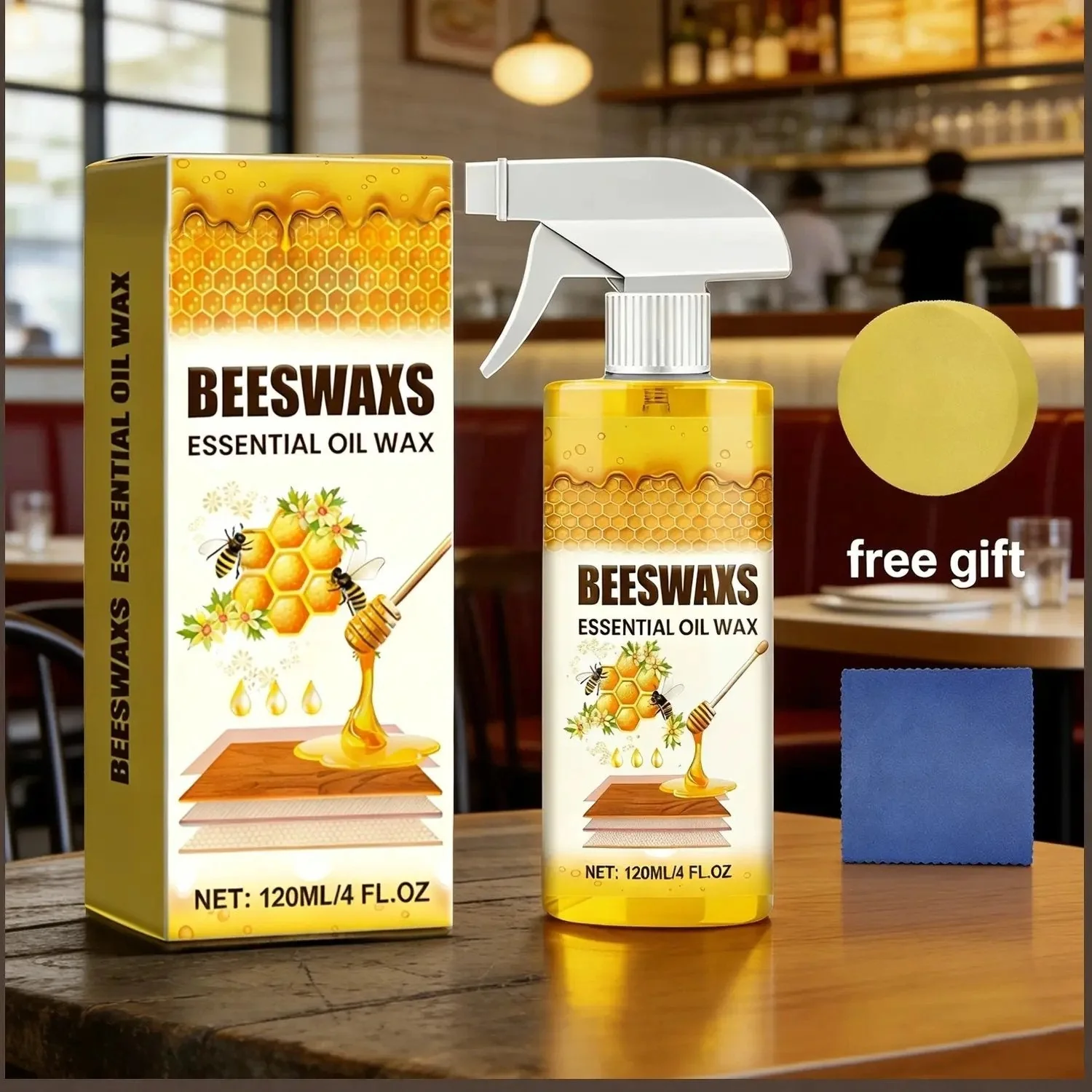 【Official Home Care】✨ WoodGlow Pro · 3-in-1 Natural Beeswax Revitalizer · Instant Scratch Repair & Anti-Dust Shield for All Wood Surfaces — Non-Greasy Botanical Formula, Long-Lasting Shine & Protection in Seconds!