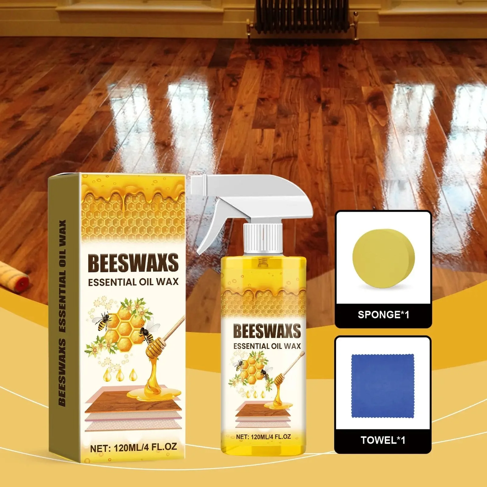 【Official Home Care】✨ WoodGlow Pro · 3-in-1 Natural Beeswax Revitalizer · Instant Scratch Repair & Anti-Dust Shield for All Wood Surfaces — Non-Greasy Botanical Formula, Long-Lasting Shine & Protection in Seconds! - Image 6