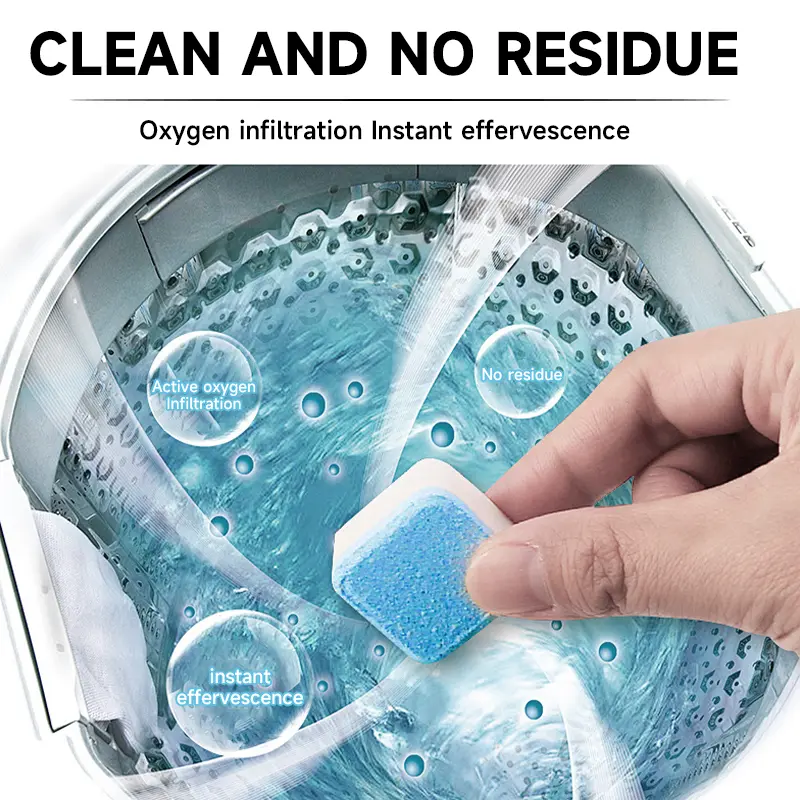🔥Washing machine cleaning tablets, descaling agent, suitable for automatic and semi-automatic washing machines, household/commercial use Household Cleaners Home Goods - Image 5