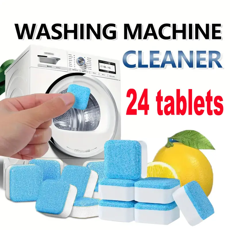 🔥Washing machine cleaning tablets, descaling agent, suitable for automatic and semi-automatic washing machines, household/commercial use Household Cleaners Home Goods - Image 6